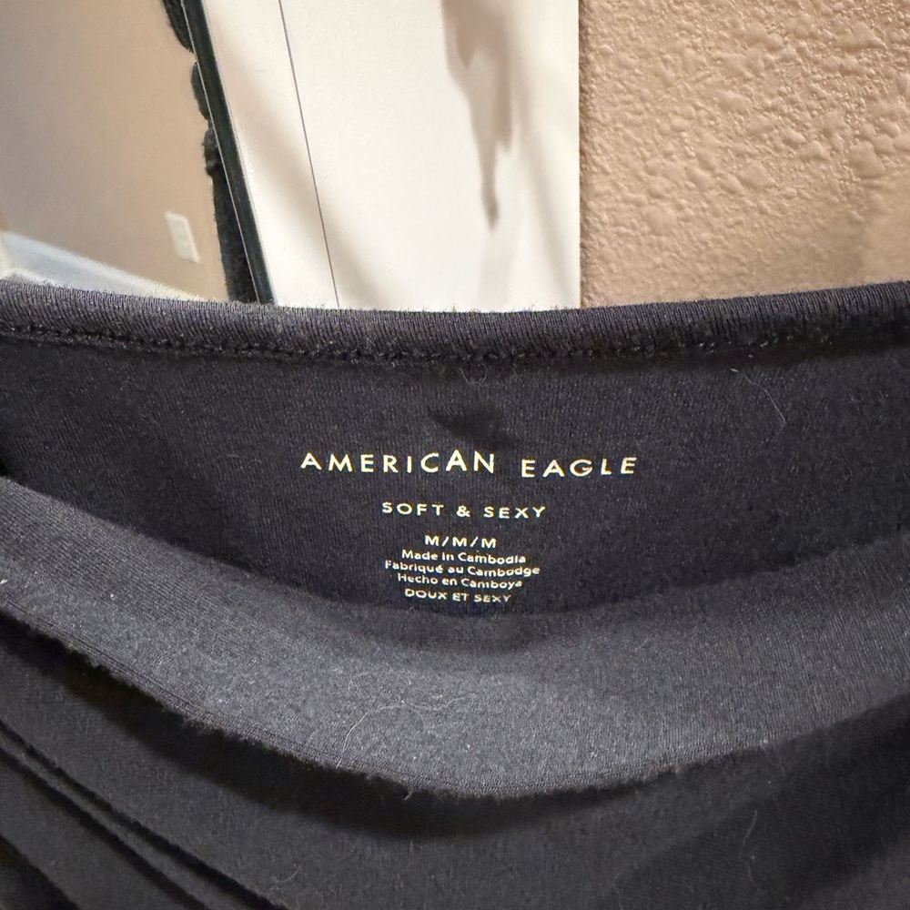 American Eagle Black Soft & Sexy Top - Picture 2 of 5